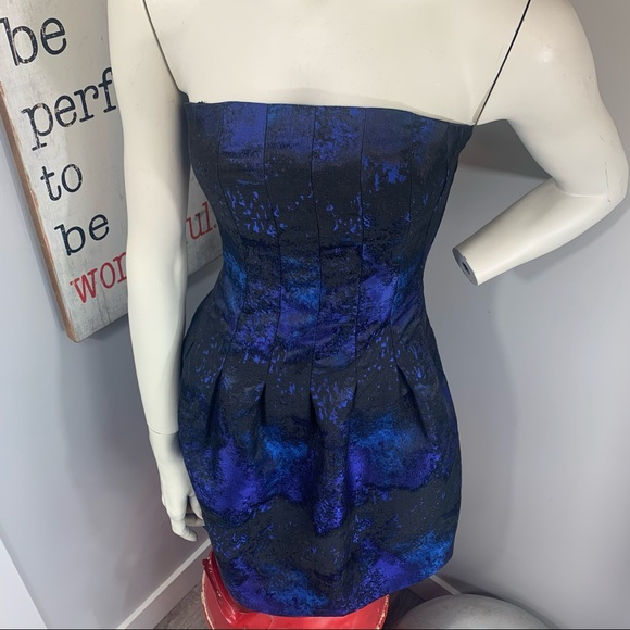 H&M strapless jacquard flare cocktail dress - Picture 7 of 15